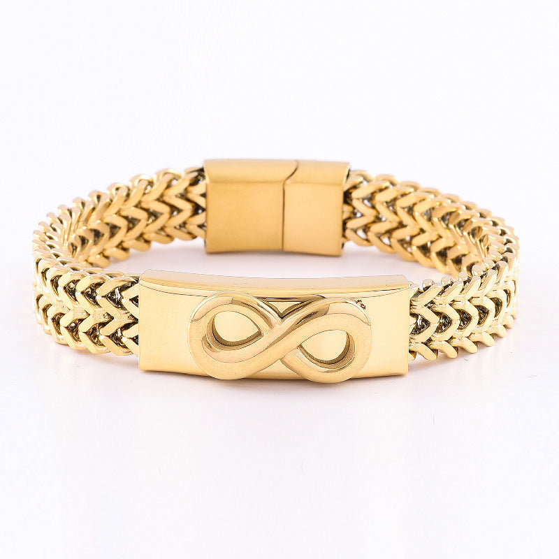Retro Stainless Steel Three-dimensional Design Bracelet