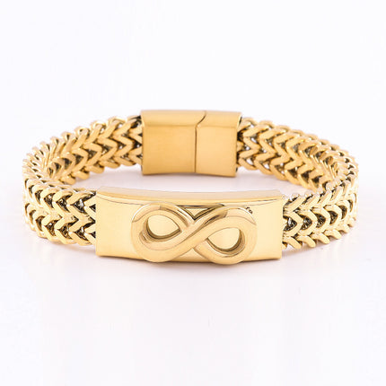 Retro Stainless Steel Three-dimensional Design Bracelet