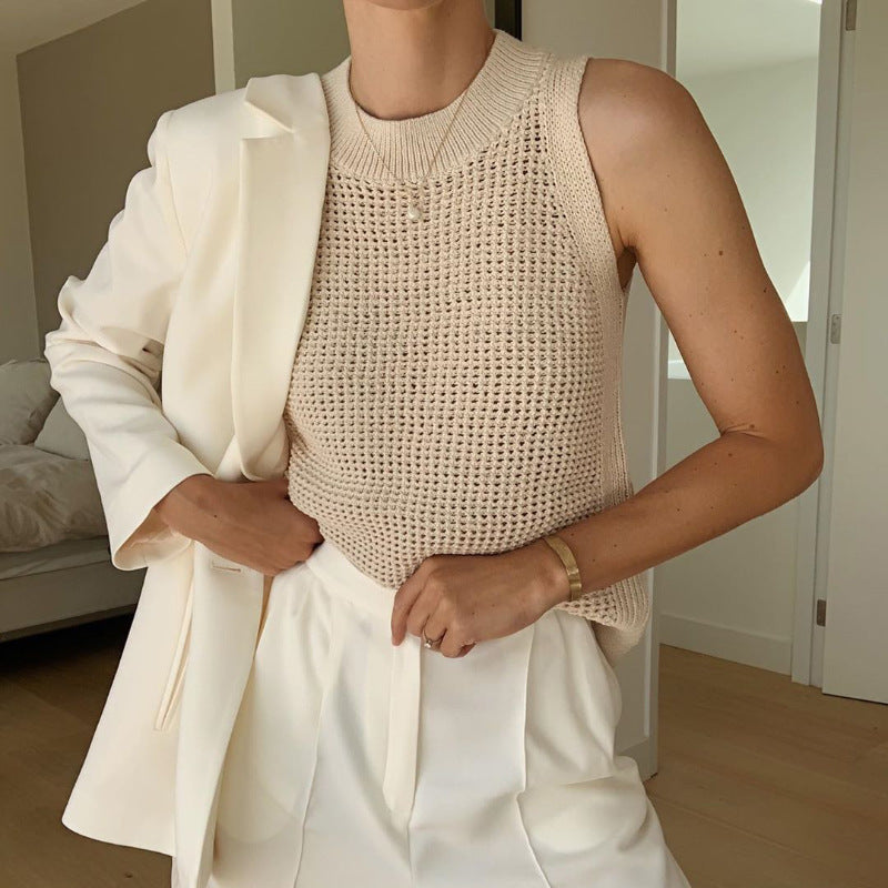 Crochet Sleeveless women tops