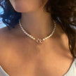 Pearl Chain Bracelet And Necklace Set