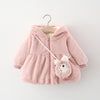 Autumn And Winter New Imitation Fur Hooded Bag Coat