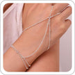 Small Rice-shaped Beads Rice Beads Zircon Pearl Ring Chain Love Finger Chain Ornament