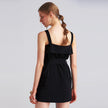Backless Sleeveless Slim Short Skirt Black Dress Dress