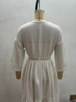 Stitching Beach Seaside Vacation Hollow Dress