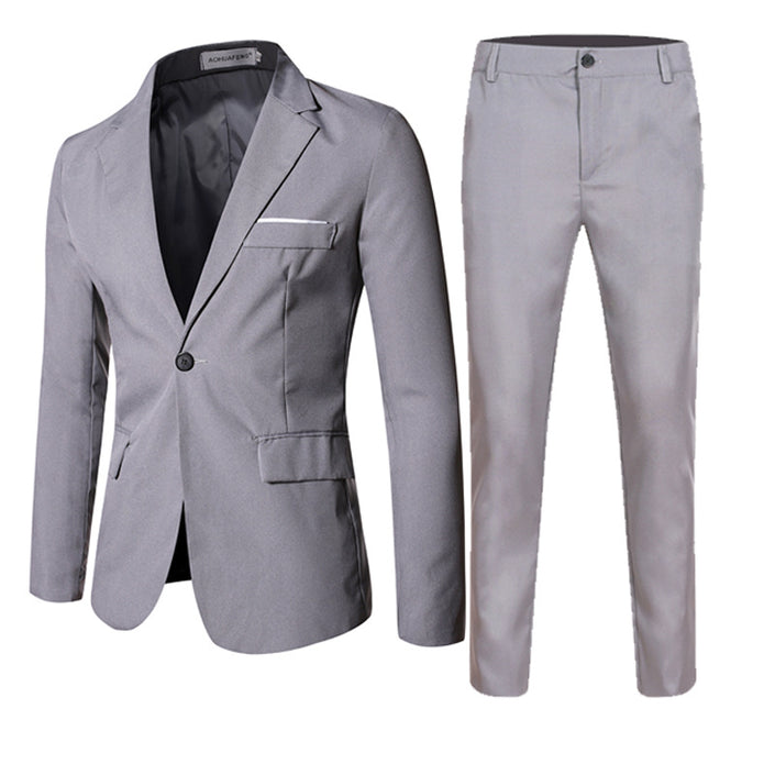 Men's Business Slim Small Suit Jacket Suit