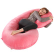 Crystal Velvet C-type Pregnancy Pillow For Sleeping On The Side