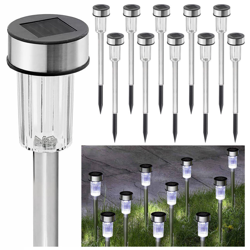 Solar Lights Outdoor Garden Solar Stake Lights Patio Pathway Lighting 10 Pieces