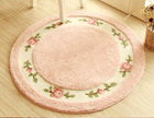 Pastoral Rose Round Carpet Floor Mat