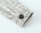 Women's Tweed Patch Pocket Decoration Textured Blazer