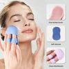 2PC Face Scrubber Mini Facial Brush Silicone Wash Exfoliator Finger Glove Pads Handheld Cleansing Brushes Tool Skin Care Deep Clean Baby Shampoo Baby Bath Brush