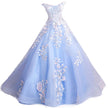 Blue Flowers Bride Wedding Toast Art Test Wedding Evening Dress