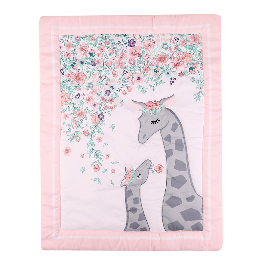 Children Quilt Fitted Sheet Single Bed Skirt Infant Bedding 3 pieces newborn kids bedding set