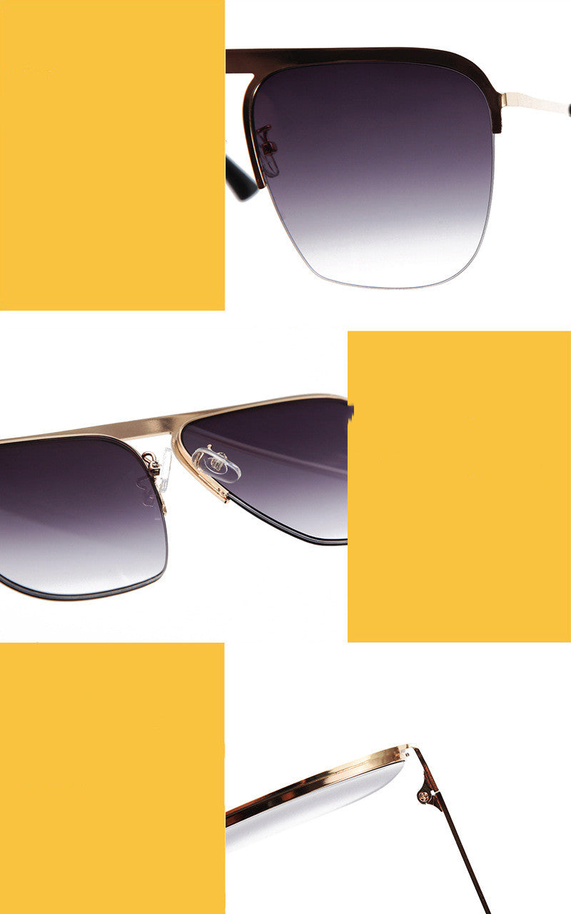 Men's Fashion Trend Sunglasses Half Frame