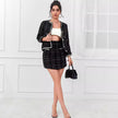 Women's Spring Slimming Tweed Skirt Two-piece Set