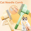 Professional Pet Comb For Dogs And Cats With Release Button Flea Cat Combs For Cats And Dogs - Easy To Use And Durable Grooming Tool Pet Products