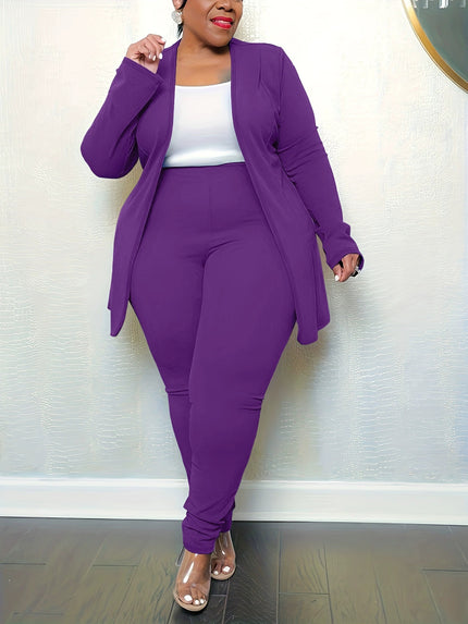 Fashion Temperament Professional Casual Long Sleeve Pants Small Suit Two-piece Suit