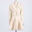 Fashion Tassel Short Jacket Skirt Two-piece Set