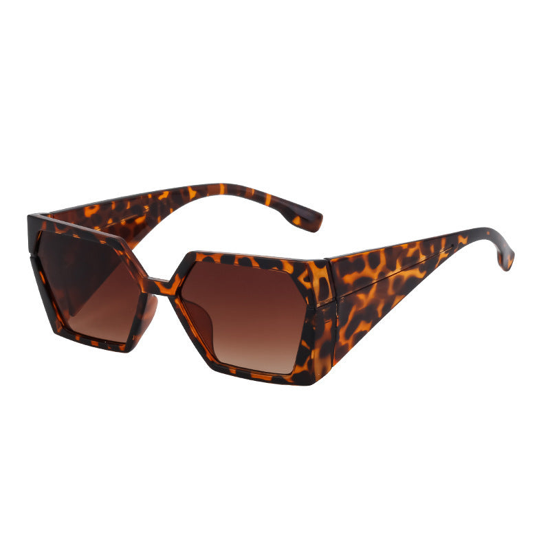 Large Frame Rectangular Sunglasses