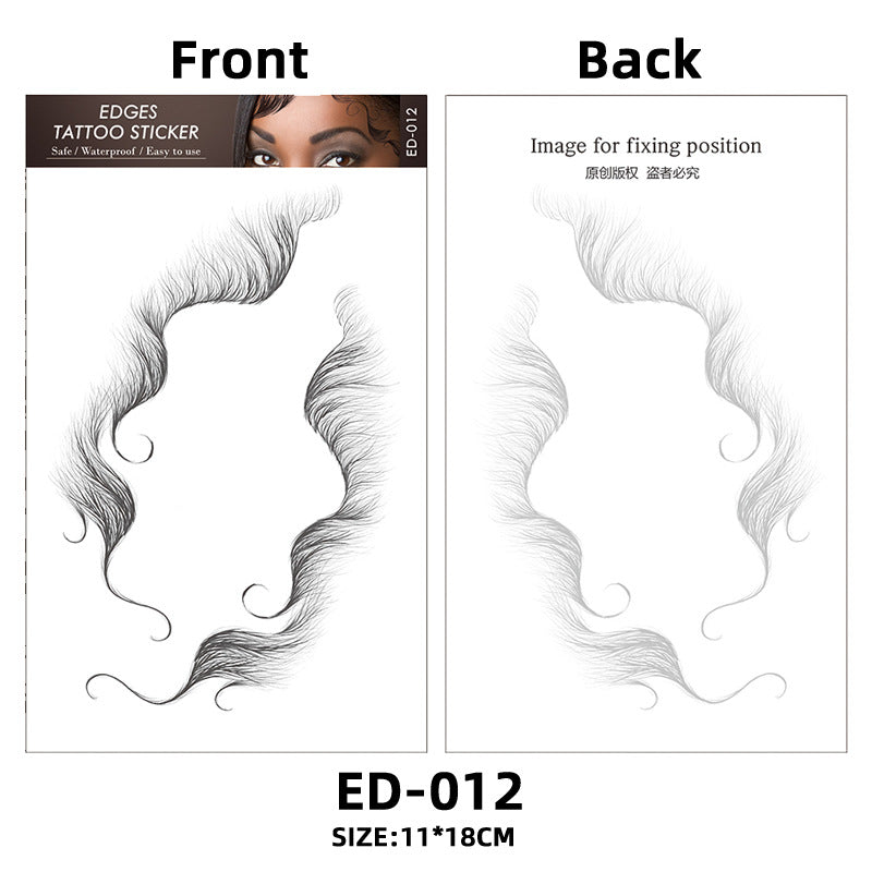Hair Tattoo Stickers Creating The Seriously Real Baby Hairs Temporary Hairline Sticker Curly Template Hair Edge Tattoo Sticker