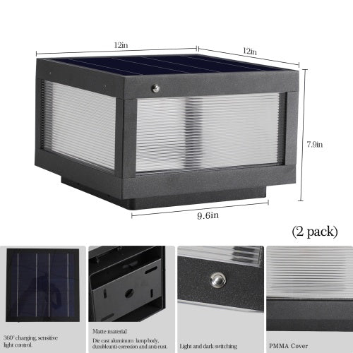 Solar Wall Light With Dimmable LED-2 Package Unavailable Platforms