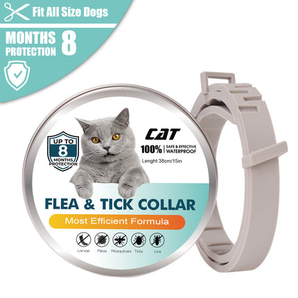 Pet Insect Repellent Collar Dogs And Cats Essential Oil Flea Removal