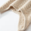 New Cashmere Ear Protection Twisted Thickened Solid Color Wool Knitted Hat