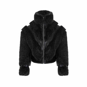 Light Luxury Plush Mink-like Short Fur Coat For Men