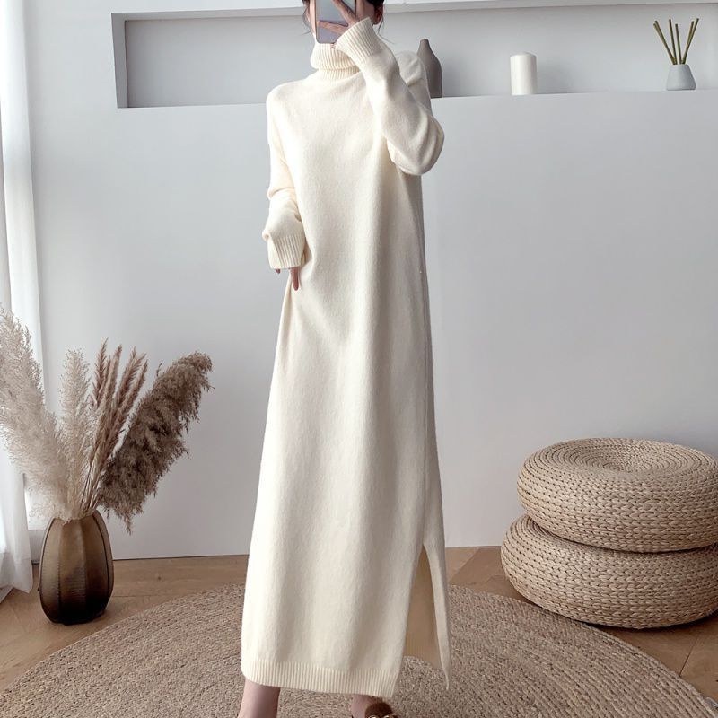 Loose Base Sweater Dress Women