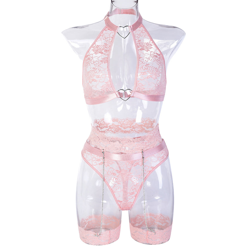 Underwear 5-piece Set Express Burst Lace Exquisite Chain Stitching