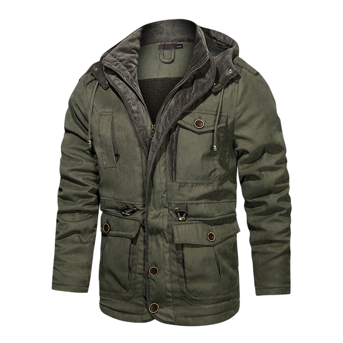 Jacket Men Cotton Casual Parkas Jacket Coat Men Brand Loose Parkas