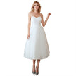 Women's Minimalist Suspender Travel Photo Wedding Dress
