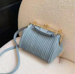 Commuter Shoulder Western Style Pleated Crossbody Bag