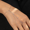 Small Rice-shaped Beads Rice Beads Zircon Pearl Ring Chain Love Finger Chain Ornament