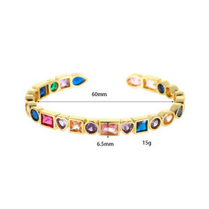 Retro Color Zirconium Ladies' Bracelet