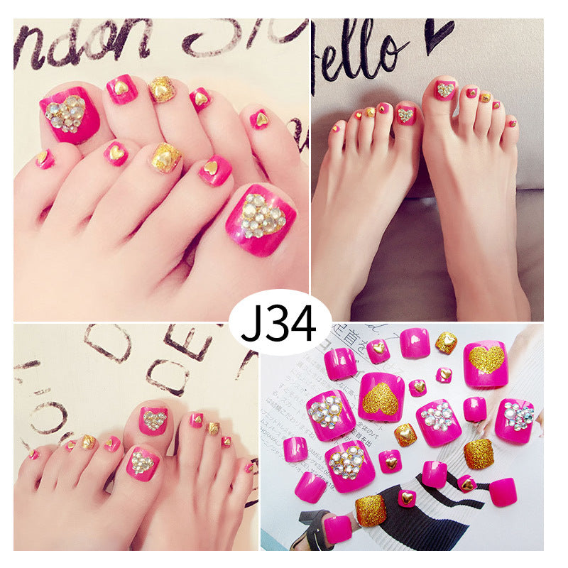 Toenail Piece Wearable Fake Piece Nail Net Celebrity Girl