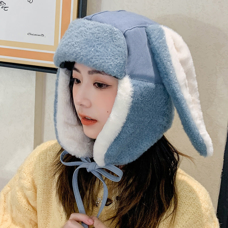 Women's Cute Riding Cat Ear Leifeng Hat