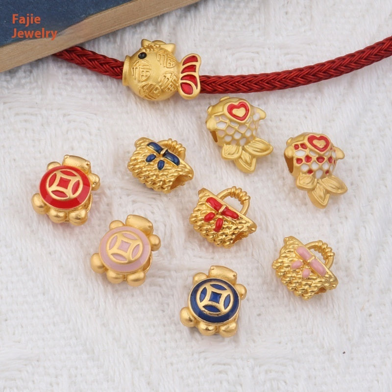 Double-sided Small Water Turtle Ingot Bracelet Hairband Jewelry Accessories