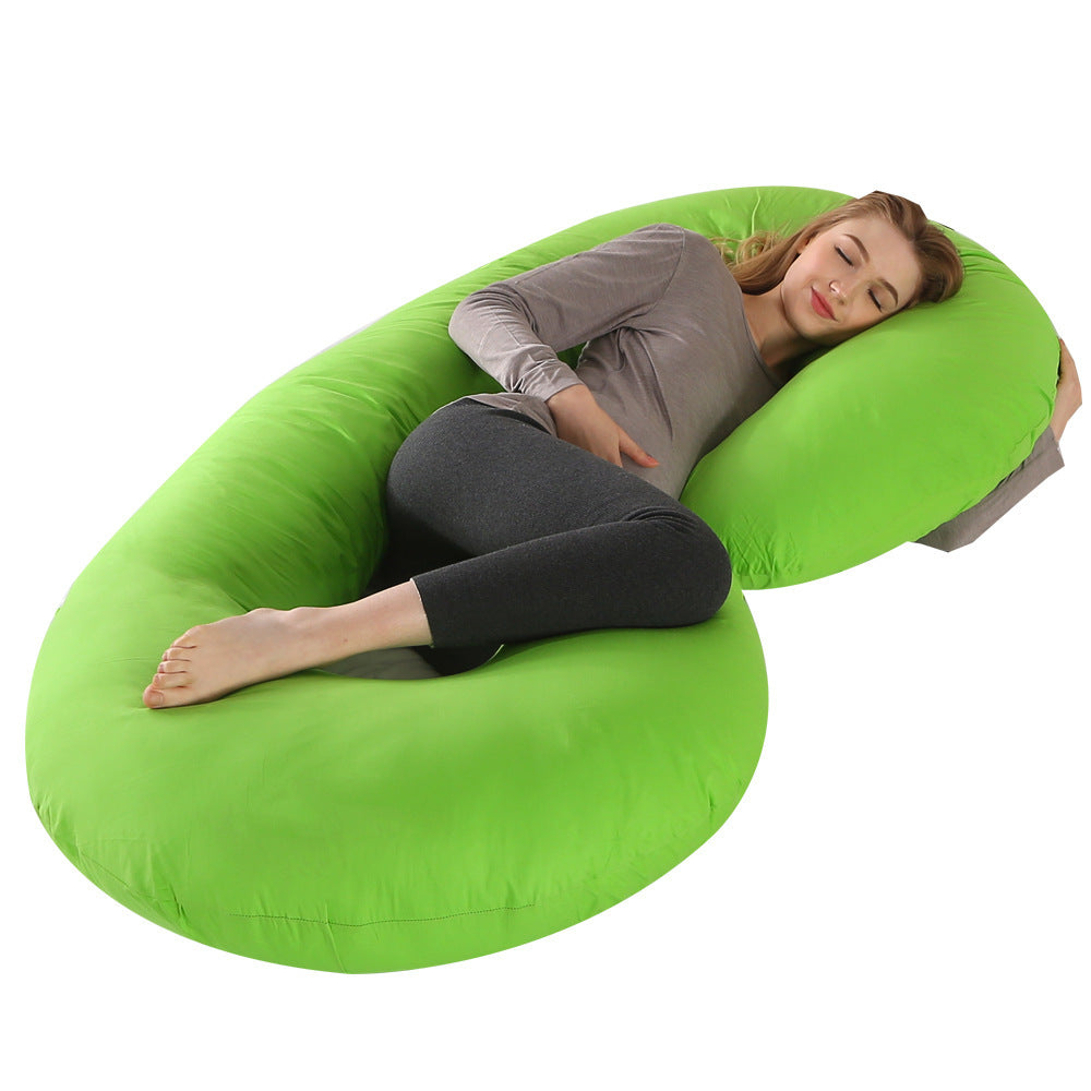 Crystal Velvet C-type Pregnancy Pillow For Sleeping On The Side