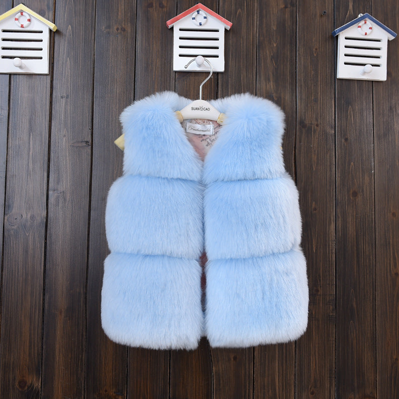 Fur Vest Short Thickened Cotton-padded Coat