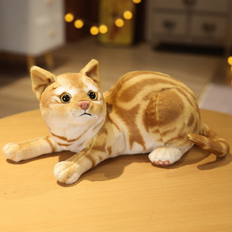 Simulation Cat Doll Plush Toys Long Pillow Children Doll