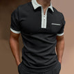 Men's Lapel Fashion Slim Pocket Men's T-Shirt POLO Shirt