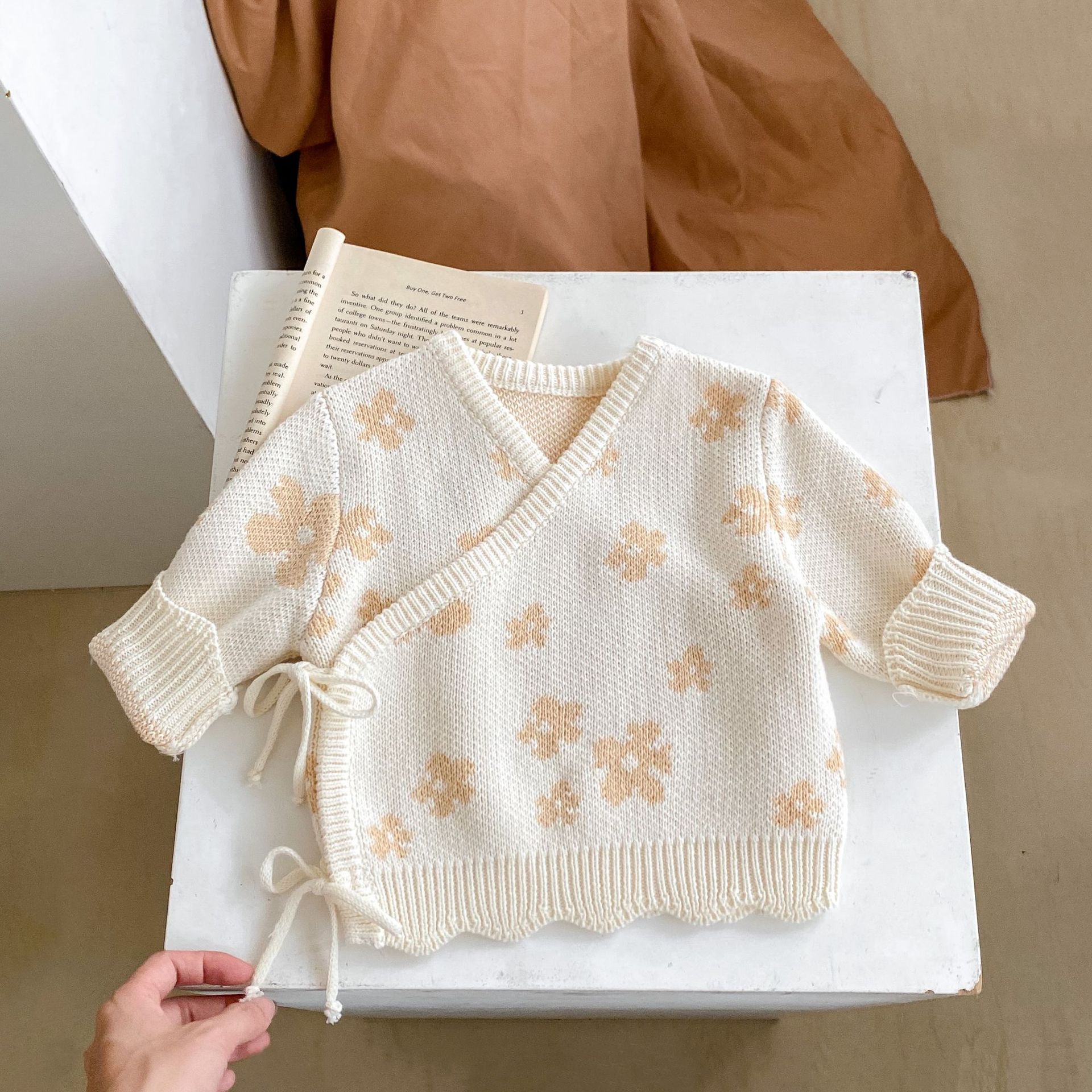 Jacquard Gown Coat Knitted Trousers Hat Socks Suit