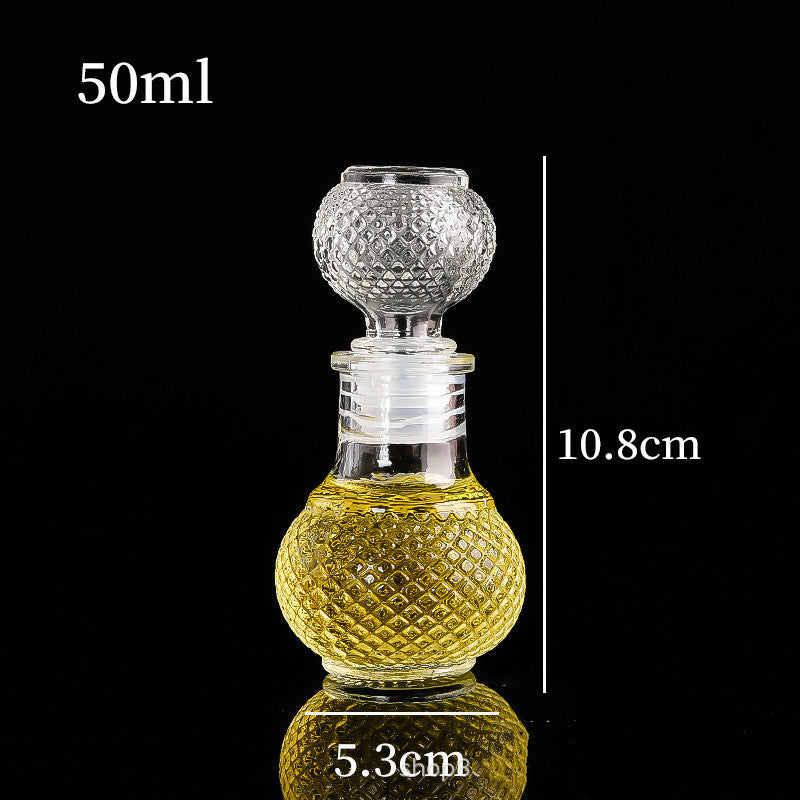 Creative Transparent Glass Wine Bottle