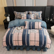 New Milk Fiber Printed Four-piece Bedding Set