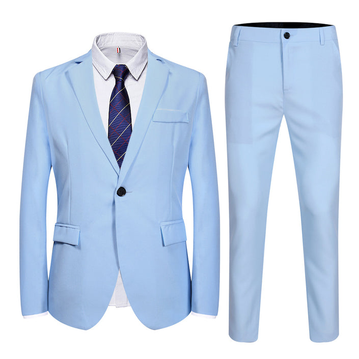 Men's Business Slim Small Suit Jacket Suit