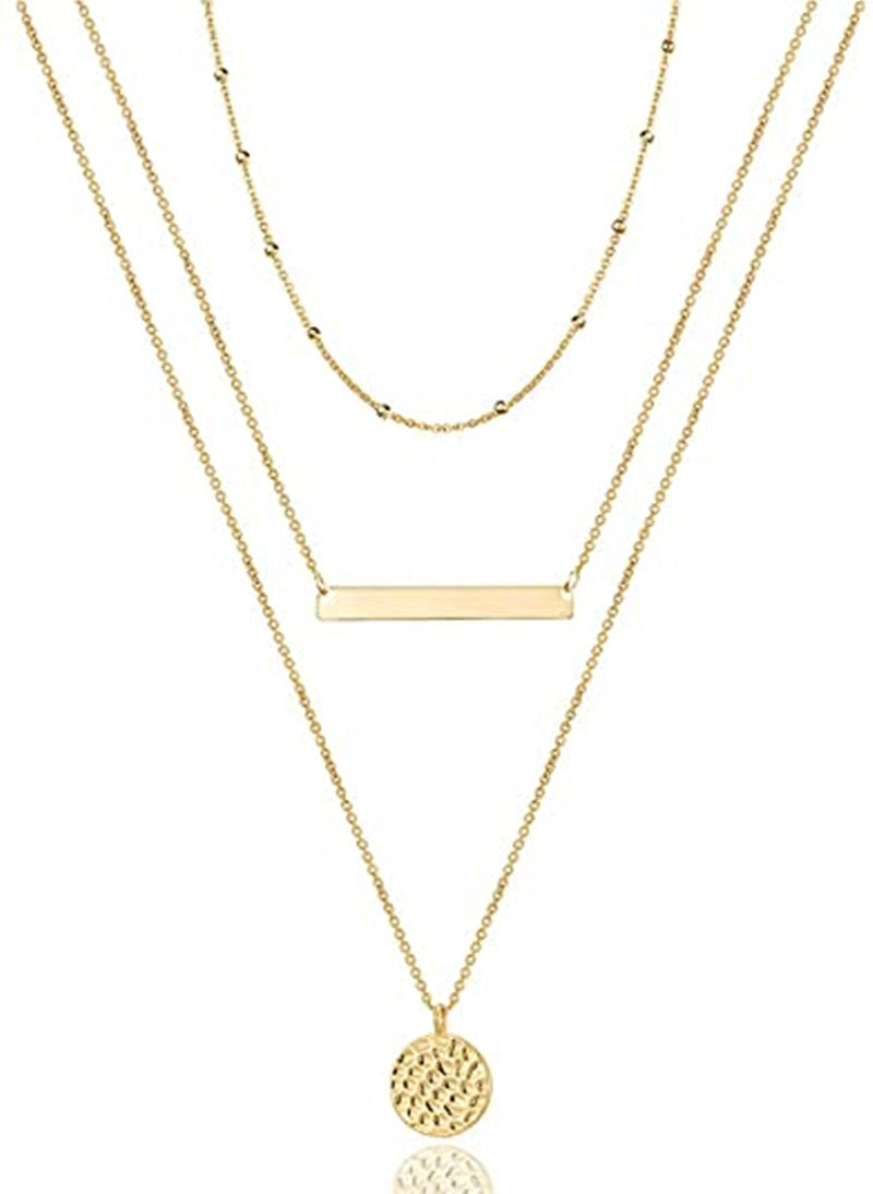 Men's Retro Fashion Stacked Necklace