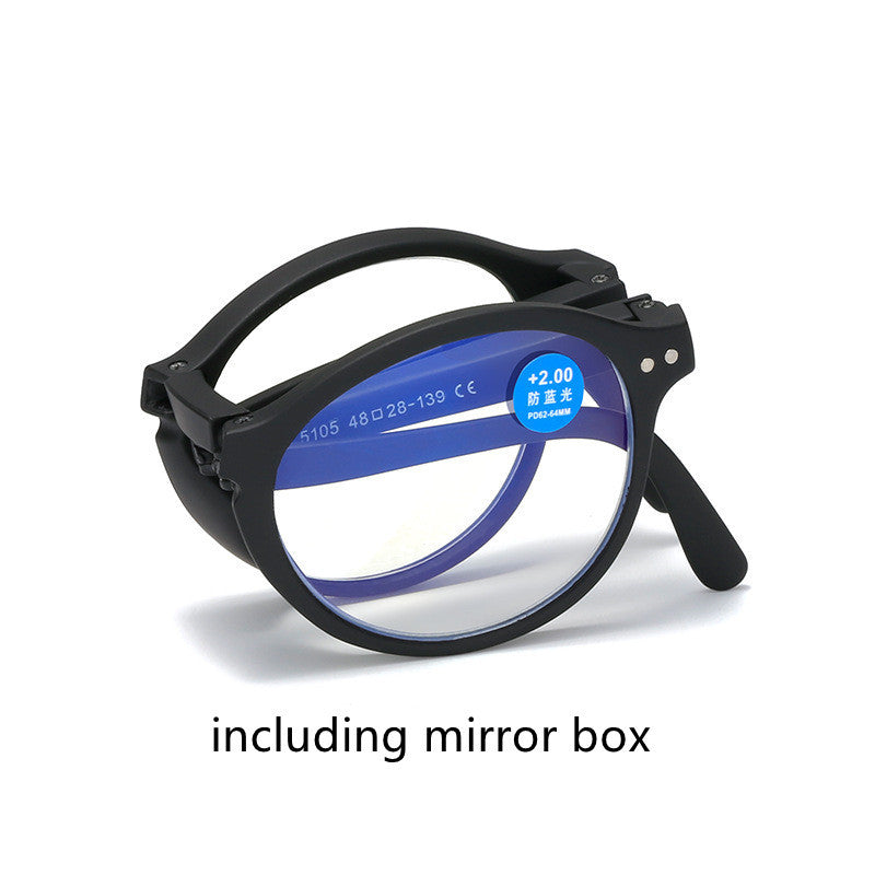 New Fashion Men's Folding Reading Glasses Anti-Blue Light