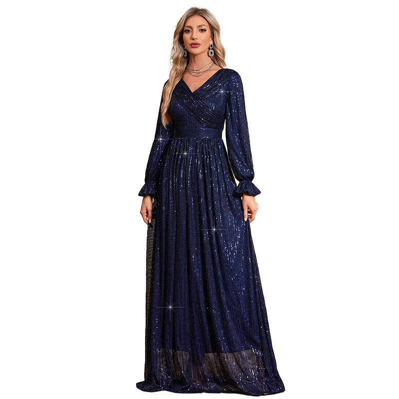 Women's Fashion Slim-fit Evening Wedding Bridesmaid Dress