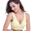 New Plain Surface Mummy Bra Wireless Maternity Underwear Pure Cotton Large Size Vest Style Cross Buckle Nursing Bra
