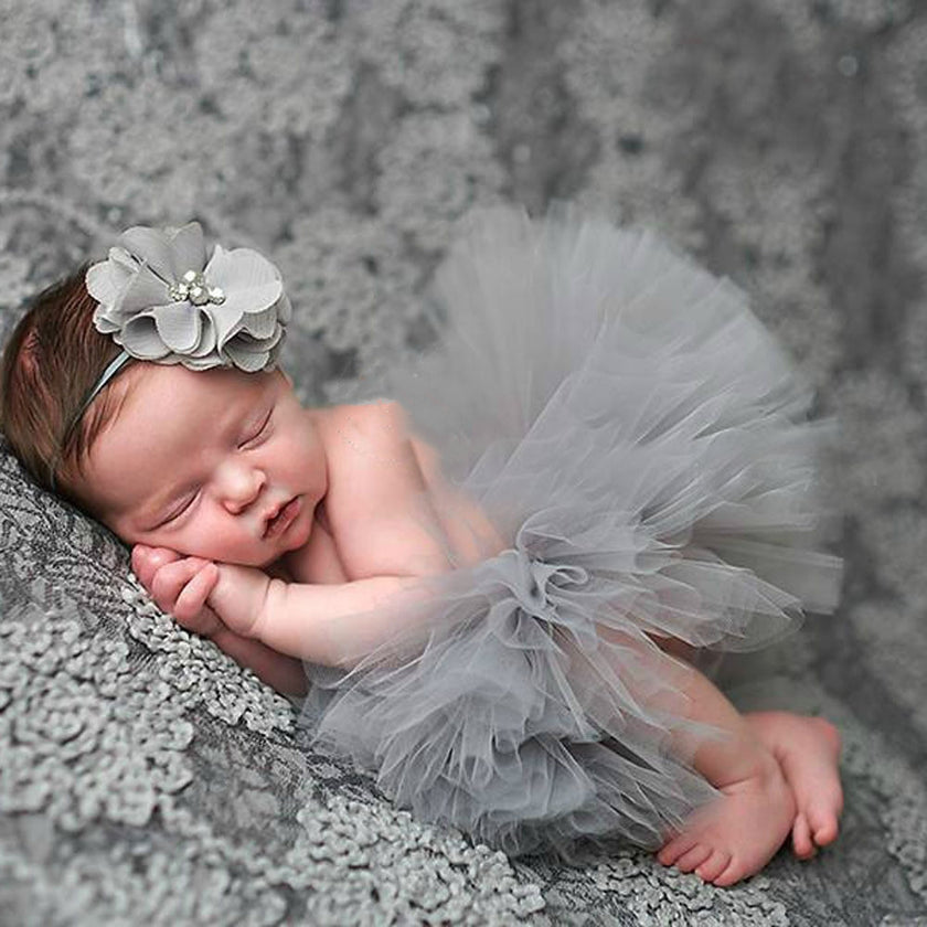 Photograph Of Newborn's Poncho Skirt Tutu